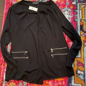 NWT NY&Co Black Cardigan Sweater L